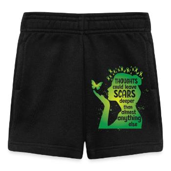 Mental Health Thoughts Could Leave Scars - Baby Shorts - black - Front