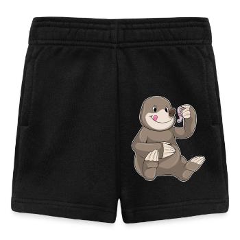 Ver de terre taupe - Short Bébé - noir - Devant