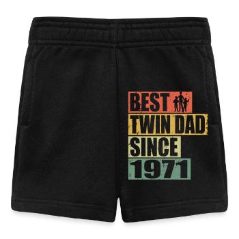 Twins Father Twin Father since 1971 - Baby Shorts - black - Front