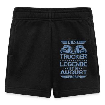 LKW Fahrer Geburtstag Truck Trucker Fernfahrer - Baby Shorts - Schwarz - Vorne