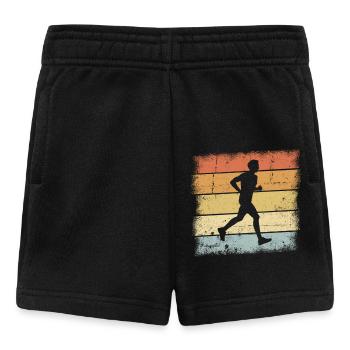 Joggen Sunset - Baby Shorts - Schwarz - Vorne