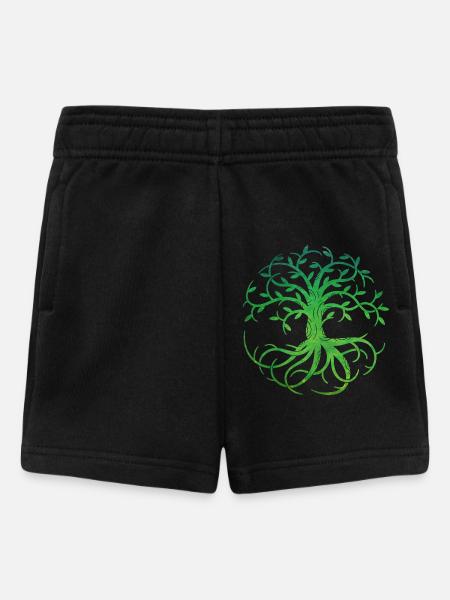 Celtic Tree of Life - Baby Shorts - black
