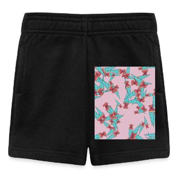 Sac de sucre premier jour d’école - Short Bébé - noir - Devant