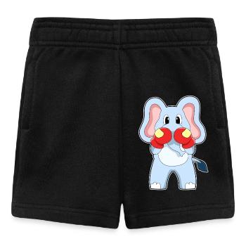 Elephant Boxer Boxing Gloves Boxing - Baby Shorts - black - Front