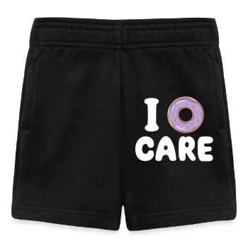 I Donut Care | T-shirt amateur de beignets | Amusement - Short Bébé - noir - Devant