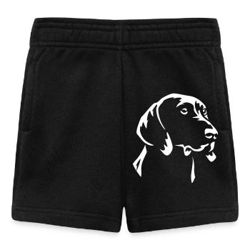 German Shorthair Head "Black Edition" - Baby Shorts - black - Front