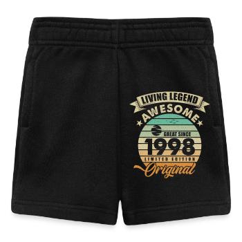 1998 Anniversaire Retro Orginal - Short Bébé - noir - Devant