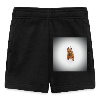 Teckel brun - Short Bébé - noir - Devant