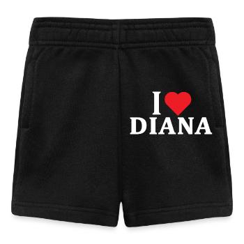 t-shirt J’adore Diana t-shirt idée cadeau - Short Bébé - noir - Devant