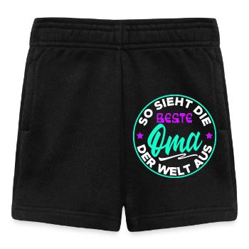 Beste Oma Statement Großmutter Großmama Seniorin - Baby Shorts - Schwarz - Vorne