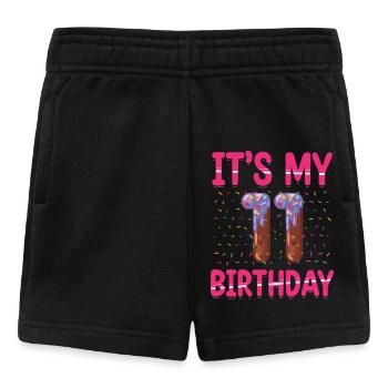 Es Ist Mein 11. Geburtstag | Sprinkles Themed | - Baby Shorts - Schwarz - Vorne