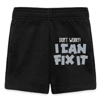 Funny father Duct tape Don't worry! I can fix it - Baby Shorts - black - Front