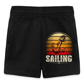 Segeln Segler Segelboot - Baby Shorts - Schwarz - Vorne