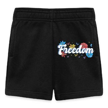 Liberté Fleurs Papillons Liberté Design - Short Bébé - noir - Devant