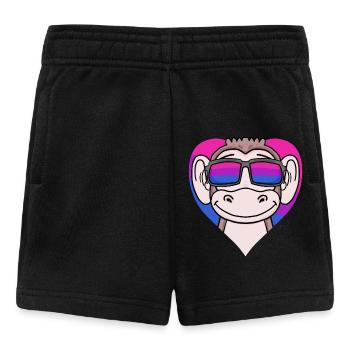 Bisexuell Affe Geschenk - Baby Shorts - Schwarz - Vorne