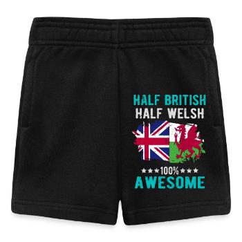 Moitié britannique moitié gallois - Short Bébé - noir - Devant