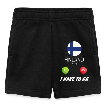 Finland calls lusiger flags slogan - Baby Shorts - black - Front