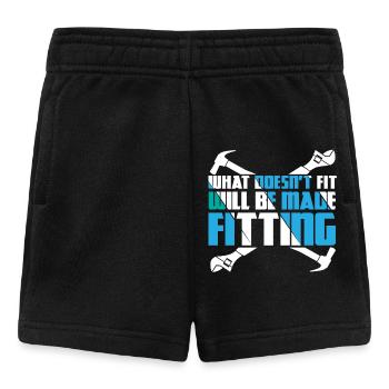 What Doesn't Fit Will Be Made | Machinist Poison | - Baby Shorts - black - Front