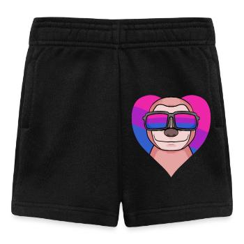 Cadeau de paresseux bisexuel - Short Bébé - noir - Devant