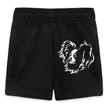 Papillon Kopf "Black Edition" - Baby Shorts - Schwarz - Vorne