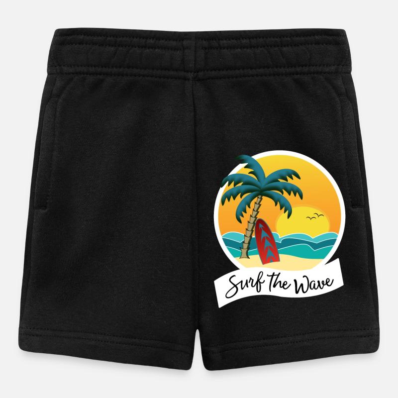 Surfez sur la vague - Short Bébé - noir