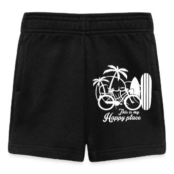 Dies ist mein glücklicher Ort - Baby Shorts - Schwarz - Vorne
