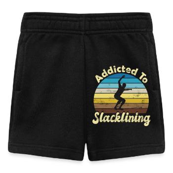 Slackline Slacken Slacklining - Short Bébé - noir - Devant