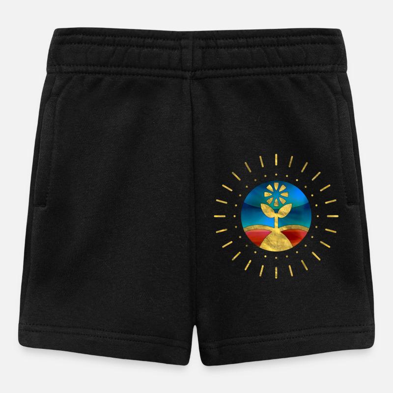 Fleur Soleil Fun - Short Bébé - noir