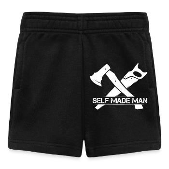 Selfmade Man Icône Icône de l’outil de scie à la hache Logo - Short Bébé - noir - Devant
