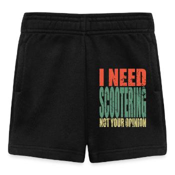 Scootering Spruch lustig - Baby Shorts - Schwarz - Vorne