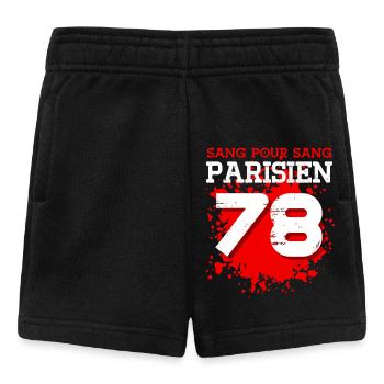 Sang Pour Sang Parisien - 78 - Short Bébé - noir - Devant