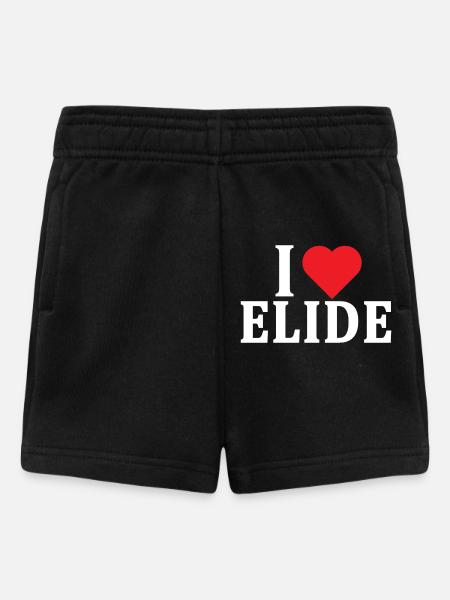 t-shirt Io amo Elide maglietta idea regalo - Pantaloncini per bambini - nero