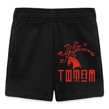 Rotwildtier-Totem - Baby Shorts - Schwarz - Vorne