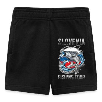 Fishing Tour -Slovenia - Baby Shorts - black - Front