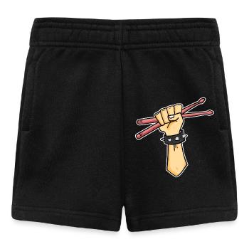 Drummer Schlagzeuger Drummer Sticks - Baby Shorts - black - Front
