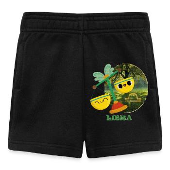 Kawaii Waage Sternzeichen Illustration - Baby Shorts - Schwarz - Vorne