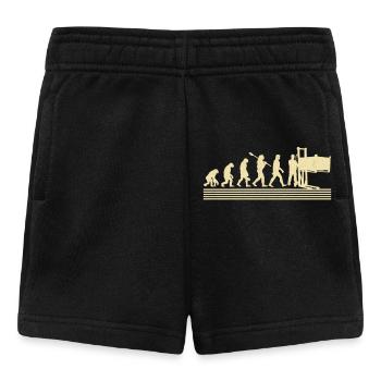 Evolution of factory workers - Baby Shorts - black - Front