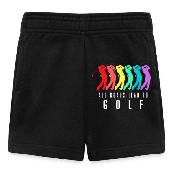 All Roads Lead to Golf - Baby Shorts - black - Front