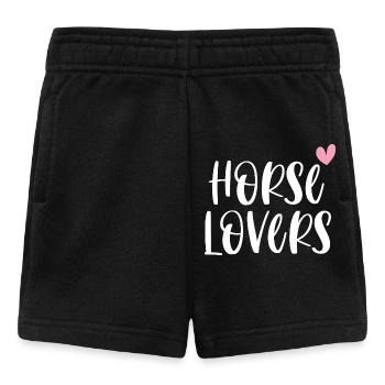 Amateurs de chevaux Cadeau d’équitation - Short Bébé - noir - Devant