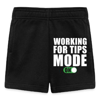 Work for Tip Mode On - Baby Shorts - black - Front