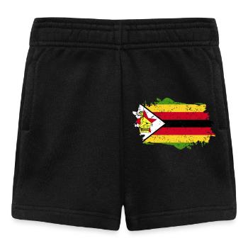 Zimbabwe Flag Grunge Zimbabwe Flag - Short Bébé - noir - Devant