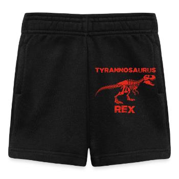 Rotes Tyrannosaurus-Skelett - Baby Shorts - Schwarz - Vorne