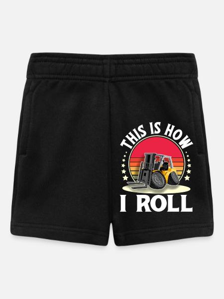 Staplerfahrer Gabelstapler Lagerist - Baby Shorts - Schwarz