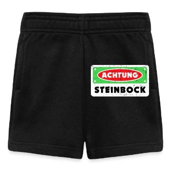 Sternzeichen Steinbock Galaxie Statement Horoskop - Baby Shorts - Schwarz - Vorne