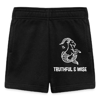Astronomie Stierkreis Horoskop Steinbock Statement - Baby Shorts - Schwarz - Vorne