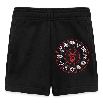 Astrologie Galaxie Sternbild Steinbock Esoterik - Baby Shorts - Schwarz - Vorne