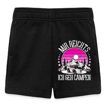 Camping Camper Campen - Baby Shorts - Schwarz - Vorne