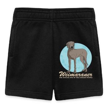 Weimaraner Hunde Hundebesitzer Geschenk - Baby Shorts - Schwarz - Vorne