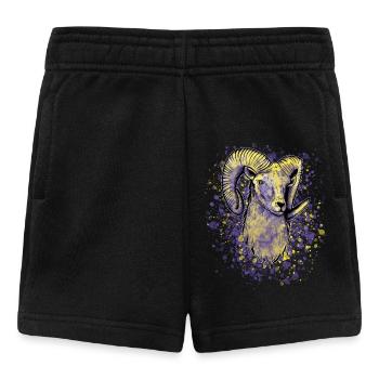 Bunter Widder Sternzeichen - Baby Shorts - Schwarz - Vorne