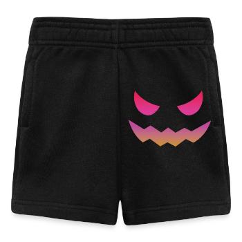 Halloween Pumpkin Design Face Disguises - Baby Shorts - black - Front
